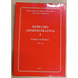 Derecho administrativo, I parte general vol. II